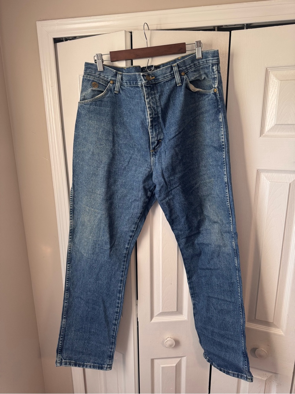 Vintage Wrangler George Strait Cowboy Cut Jeans 13MGSHD Straight Leg Denim 38